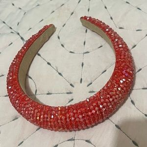 Red beaded headband